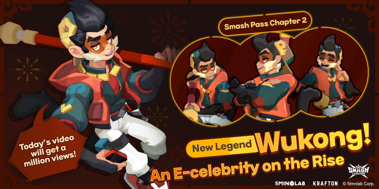 WUKONG COMES TO 5MINLAB’S SMASH LEGENDS AS PART OF ITS MAY UPDATE