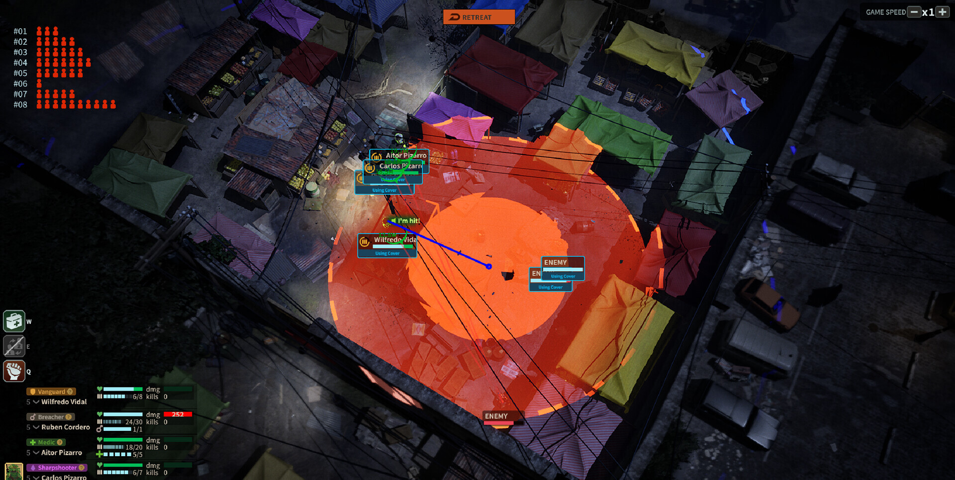 Mission preparation screen